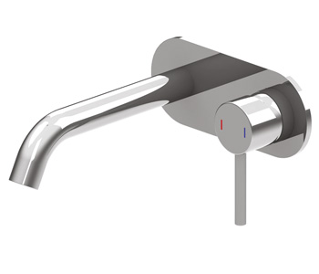 Harmony Senza Wall Basin Mixer Chrome
