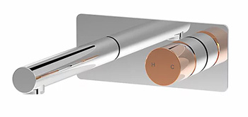 Harmony Senza Wall Basin Mixer Chrome