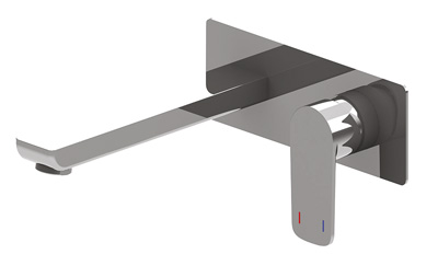 Harmony Senza Wall Basin Mixer Chrome