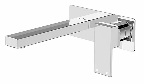 Harmony Senza Wall Basin Mixer Chrome